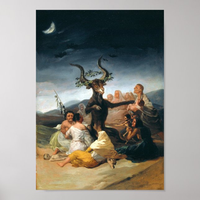 Hexen-Sabbat (Goya, 1798) Poster (Vorne)