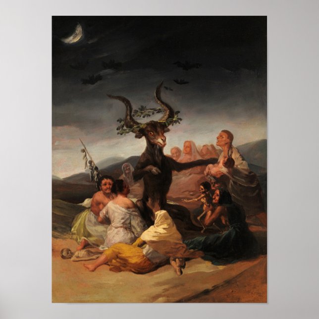 Hexen' Sabbat von Francisco de Goya Poster (Vorne)