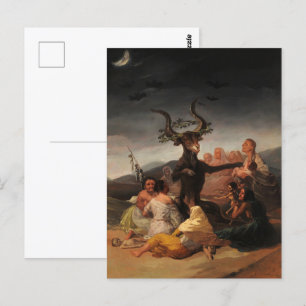 Hexen' Sabbat von Francisco de Goya Postkarte
