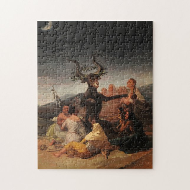 Hexen' Sabbat von Francisco de Goya Puzzle (Vertikal)