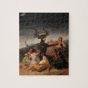 Hexen' Sabbat von Francisco de Goya Puzzle