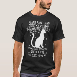 Hexen-Salem-Asyl für verwahrloste schwarze Katzen T-Shirt