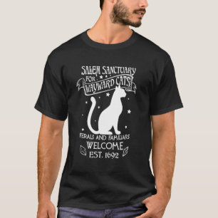 Hexen-Salem-Heim für verwahrloste schwarze Katzen T-Shirt