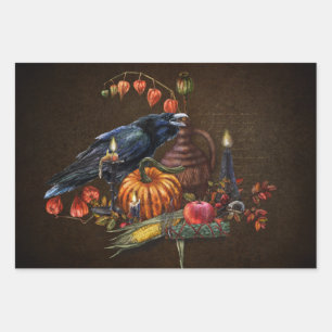 Hexen Samhain und Thanksgiving-Rituale Geschenkpapier Set
