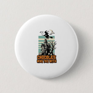 Hexen-Schokoladen-Shirt Süße Halloween-Leckerei-De Button