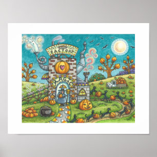 HEXEN & SCHWARZE KATZEN FLIEßBAND-TORTENFABRIK Lus Poster