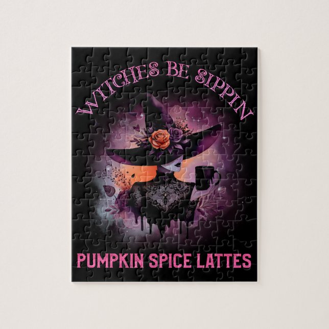 Hexen sind Pumpkinspülletten Puzzle (Vertikal)