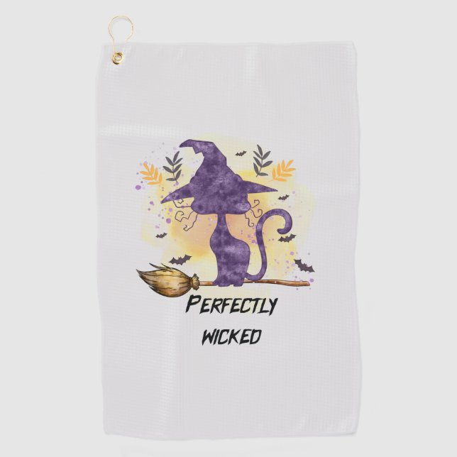 Hexen sind verrückt golfhandtuch (Vorderseite)