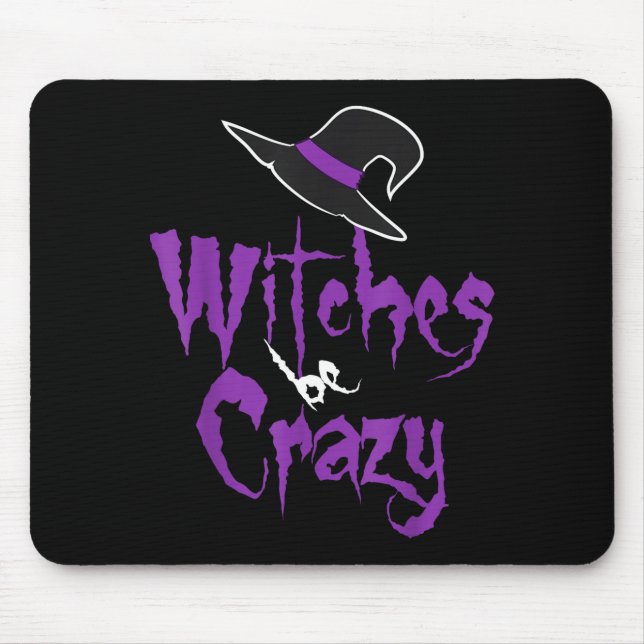Hexen sind verrückt - Halloween  Mousepad (Vorne)