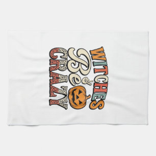 Hexen sind verrückte Vintage-Halloween-Shirt-Desig Geschirrtuch