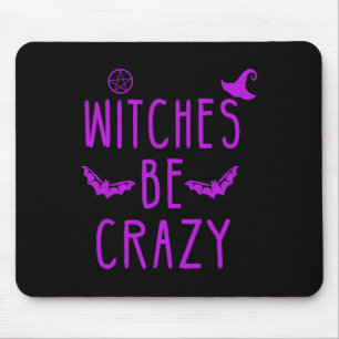 Hexen sind verrücktes Halloween für verrückte Psyc Mousepad