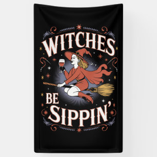 Hexen sollten Halloween-Urlaub Grusel trinken Banner