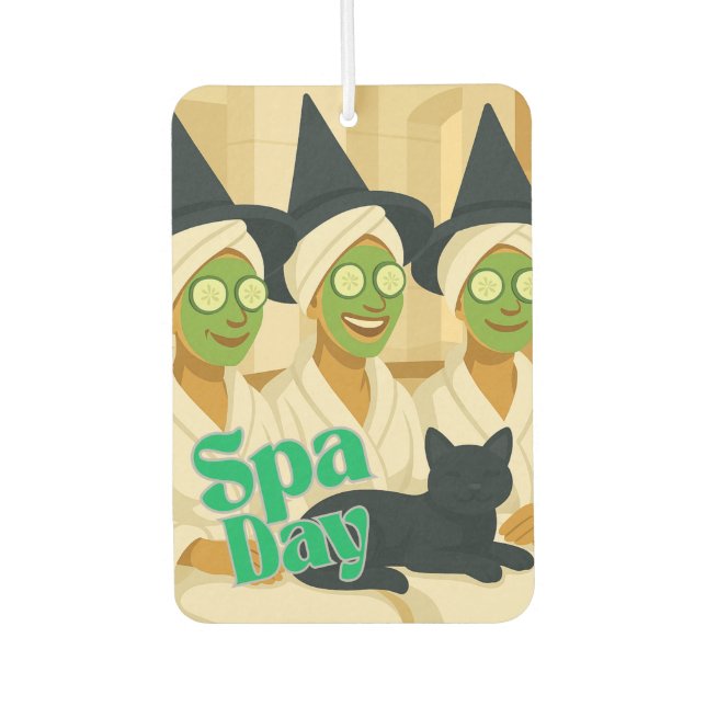 Hexen-Spa-Tag Lustiger Humor  Autolufterfrischer (Vorderseite)