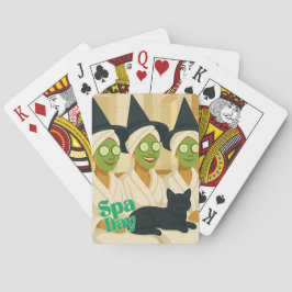 Hexen-Spa-Tag Lustiger Humor Spielkarten