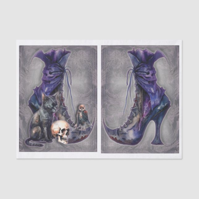 Hexen starten mit Verlassen Freunden und rechts Seidenpapier (Vorderseite)