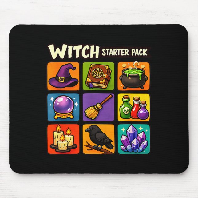 Hexen-Starter-Kit lustige Magie Hexerei Mousepad (Vorne)