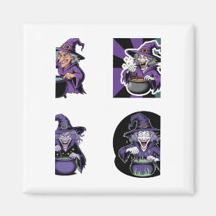 Hexen-Sticker-Pack - Magische Zaubertränke-Sticker Magnet