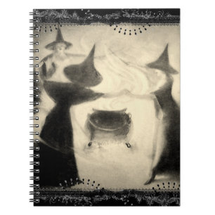 Hexen-Tagebuch im Vintage-Stil Notizblock