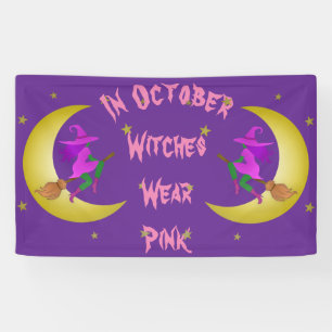 Hexen tragen Rosa im Oktober Thunder_Cove Banner