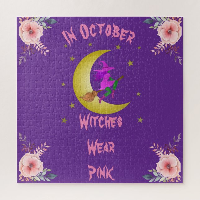 Hexen tragen Rosa im Oktober Thunder_Cove Puzzle (Vertikal)