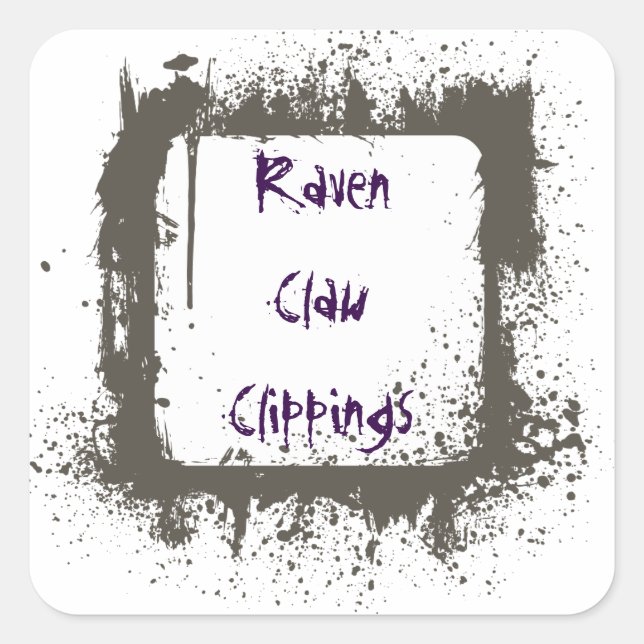 Hexen Tränke Mad Scientist Halloween Label Quadratischer Aufkleber (Vorderseite)