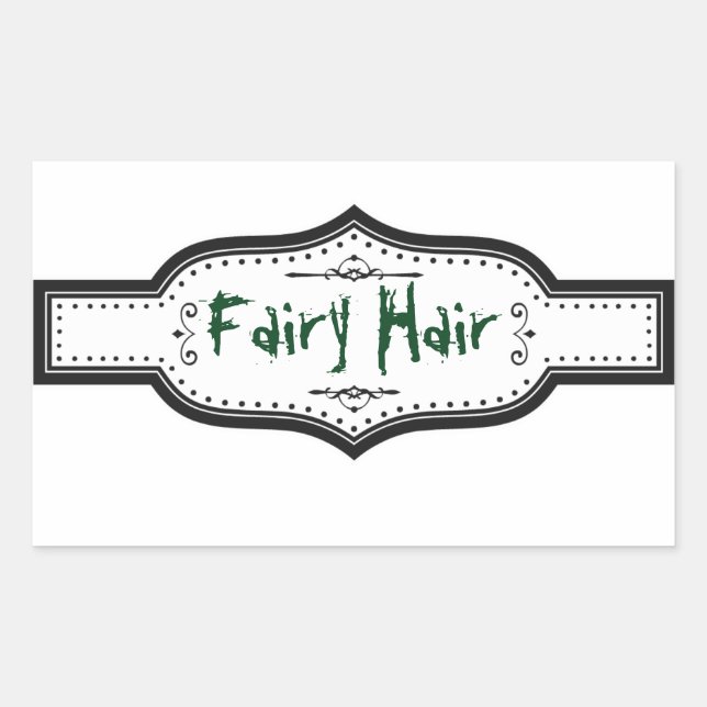 Hexen Tränke Mad Scientist Halloween Label Rechteckiger Aufkleber (Vorderseite)