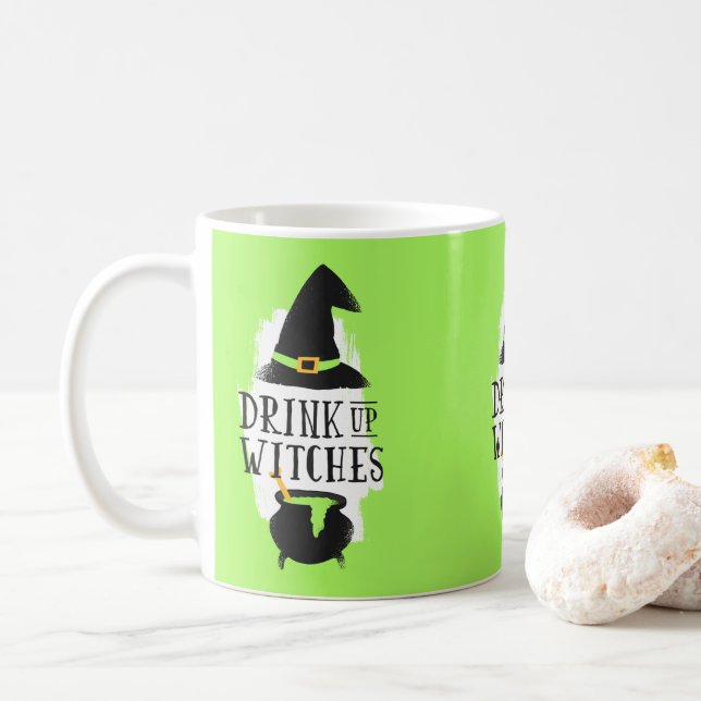Hexen trinken kaffeetasse (Mit Donut)