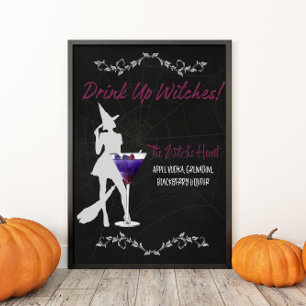 Hexen trinken Unterschrift Drink Poster