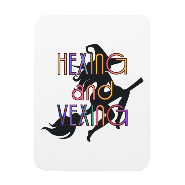 HEXEN UND ÄRGERN Witchcore-Design Magnet (Vertikal)