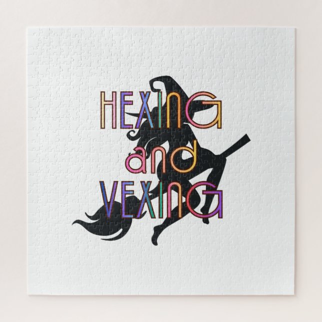 HEXEN UND ÄRGERN Witchcore-Design Puzzle (Vertikal)