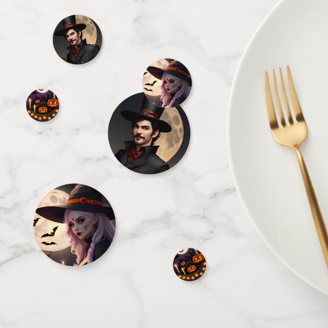 Hexen und Hexenmeister Halloween Konfetti (Gruppe)