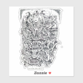 Hexen und Teufel von Brian Benson Vinyl Sticker
