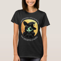 Hexen Vibes nur grün und Vollmond Grafik
