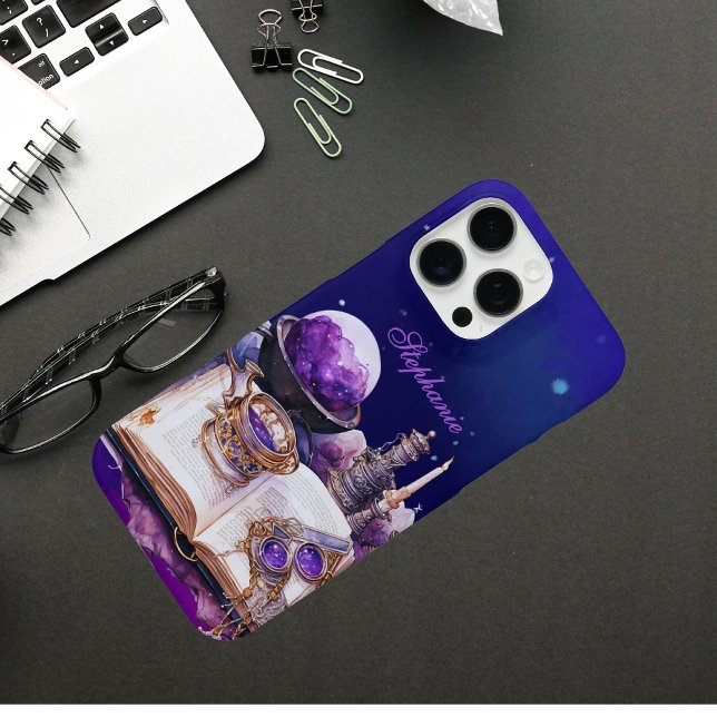 Hexen-Vibes-Spellbuch Benutzerdefinierter Name Case-Mate iPhone Hülle (Von Creator hochgeladen)