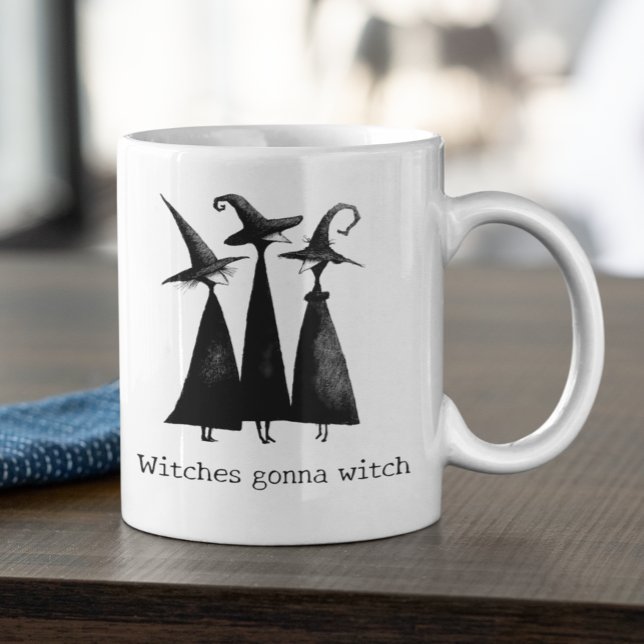 Hexen werden Halloween verhexen Kaffeetasse (Von Creator hochgeladen)