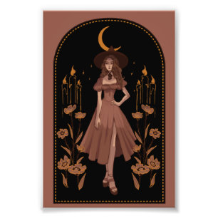 Hexen-Zauber-Illustration Fotodruck