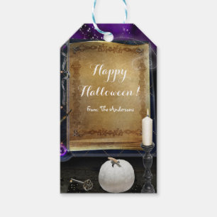 Hexen-Zauberbuch Halloween-Partygeschenk Geschenkanhänger