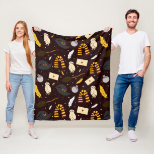 Hexen, Zauberer und Zaubermuster Fleecedecke