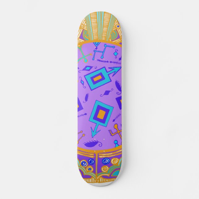 Hexen Zauberskateboard Skateboard (Vorderseite)