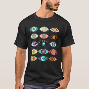 Hexen-Zestirnter-Boho-Böser-Blick-Tarotkarten-Ästh T-Shirt