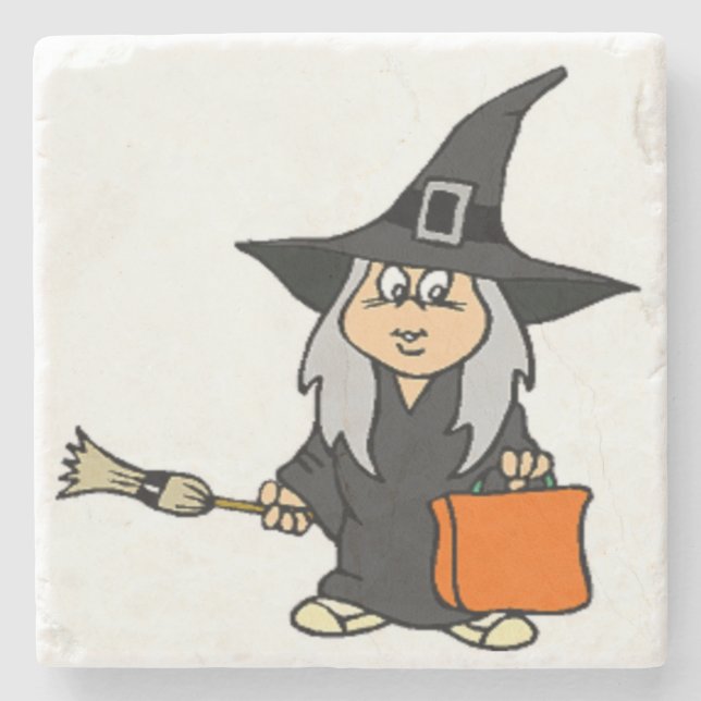 HEXEN ZU HALLOWEEN STEINUNTERSETZER (Vorderseite)