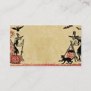 Hexen zu Halloween Visitenkarte