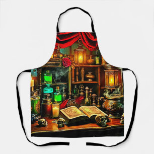 Hexenaltar Mystische Nachtbrau-Design Schürze