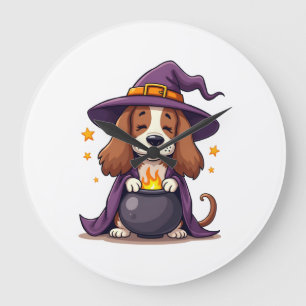 Hexenbasset-Bräu Große Wanduhr