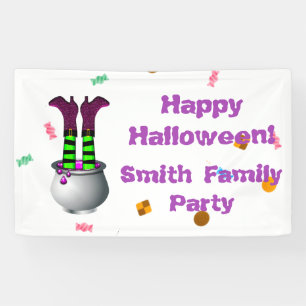 Hexenbeine & Bräune in Lila & grün Banner