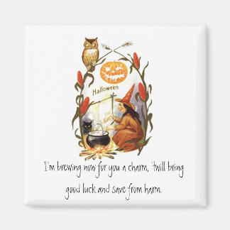 Hexenbräu Vintage Halloween Magnet