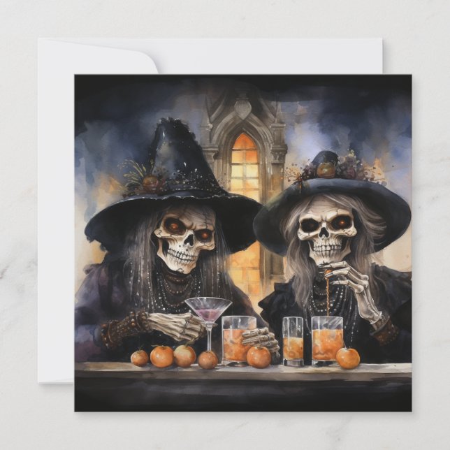 🔮 🍹 "Hexenbrauen & Crew" 🍹 🔮 Einladung (Vorderseite)