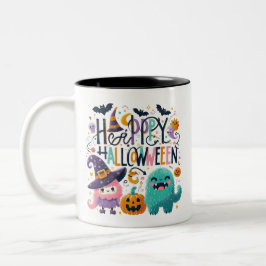 Hexenbrauen- Halloween Zweifarbige Tasse
