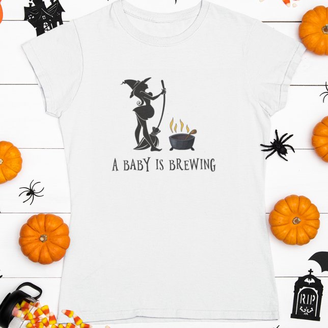Hexenbrauen Mutterschafts-Babydusche T-Shirt (Von Creator hochgeladen)