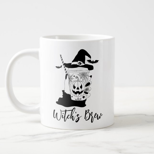 HexenbrauenHalloween Jumbo-Tasse (Links)